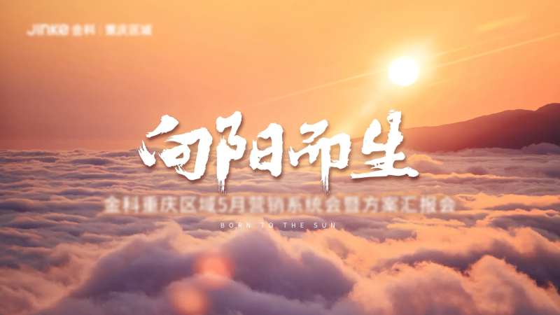 向阳而生会议背景板-采灵感-cailinggan.com