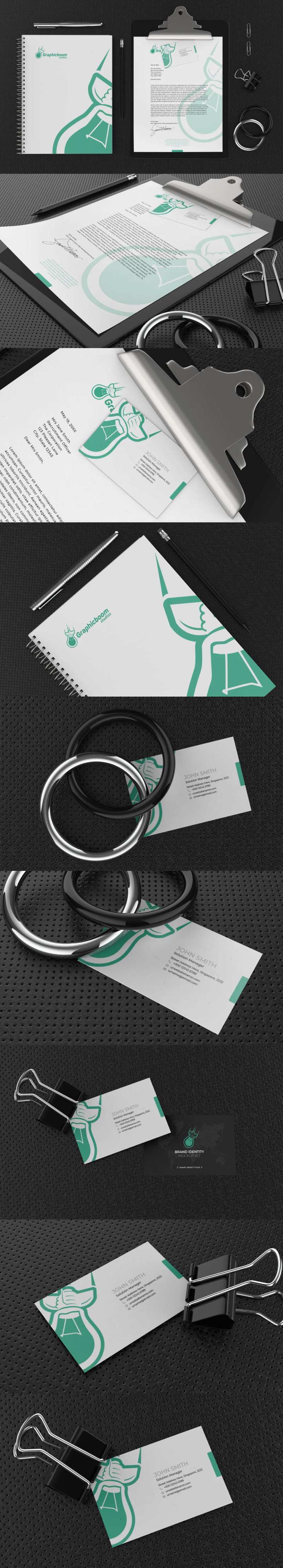 简约公司办公用品样机-采灵感-cailinggan.com