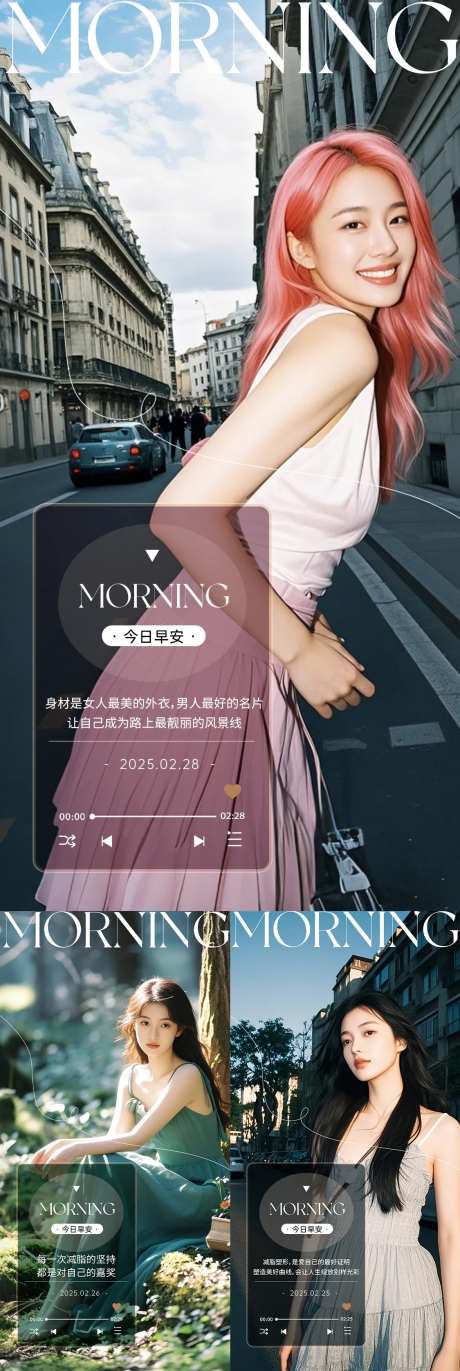 微商医美美业减肥早安图日签图AI模特-采灵感-https://www.cailinggan.com/