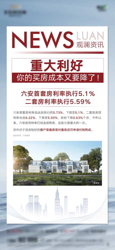 地产重大利好政策海报-采灵感-https://www.cailinggan.com/