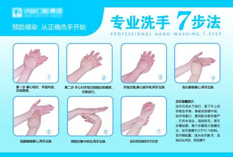 7步洗手法海报展板-采灵感-https://www.cailinggan.com/