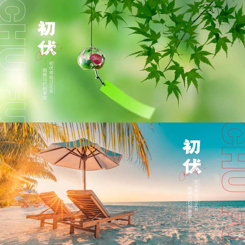 初伏节气海报-采灵感-cailinggan.com