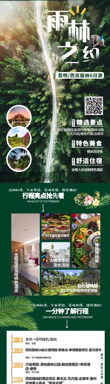 雨林之约旅游海报-采灵感-https://www.cailinggan.com/