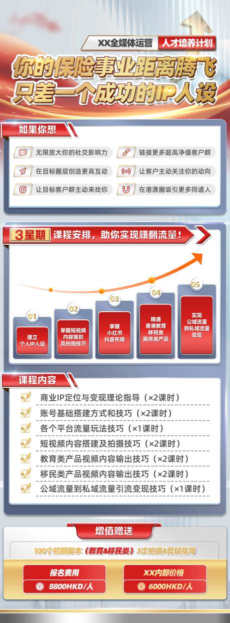 升学规划直播海报-采灵感-https://www.cailinggan.com/
