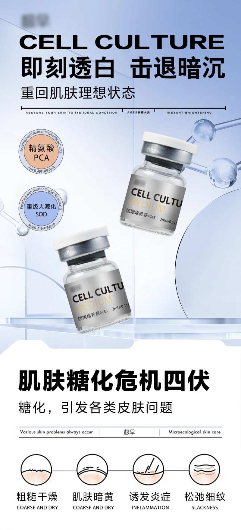 肌肤糖化危机四伏海报-采灵感-cailinggan.com