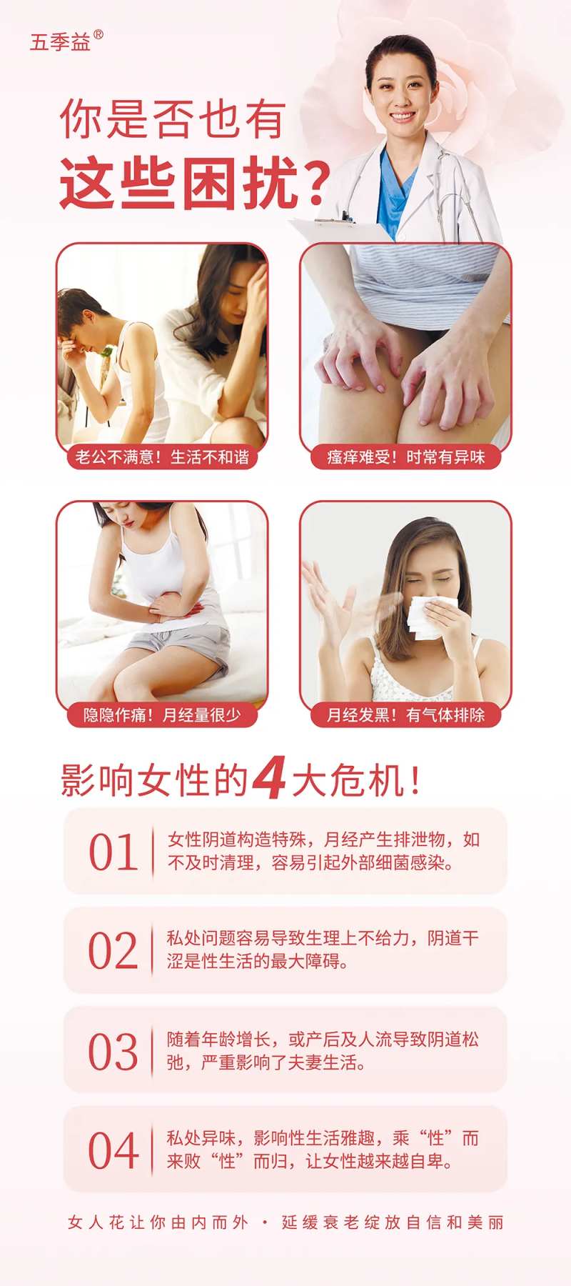 私密护理健康小知识海报-采灵感-cailinggan.com