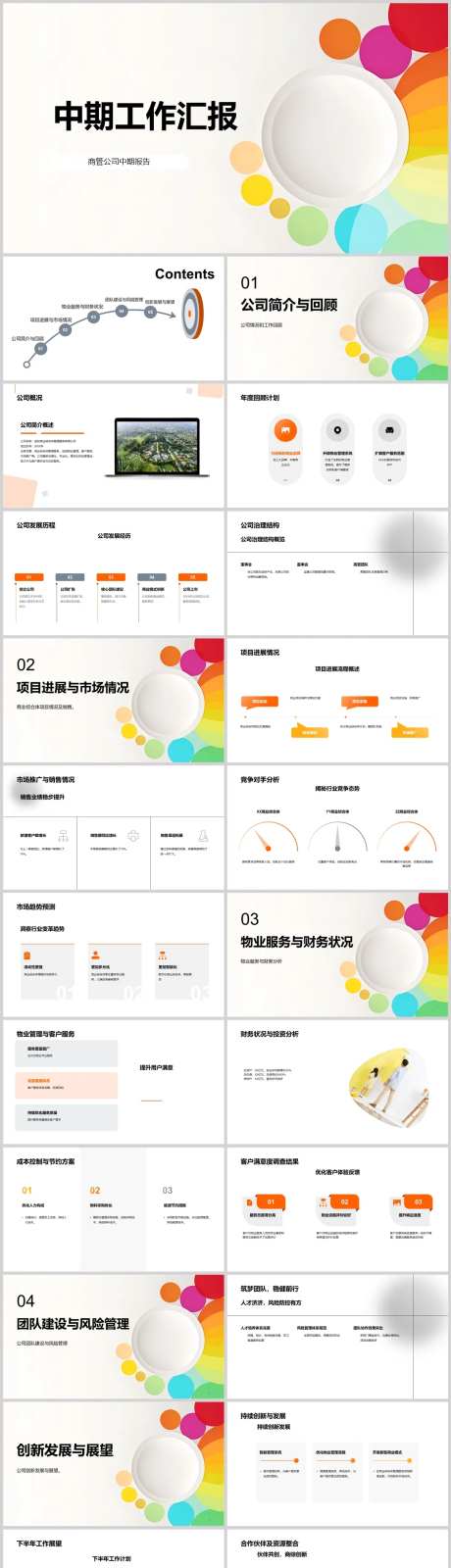 中期工作汇报PPT-采灵感-https://www.cailinggan.com/