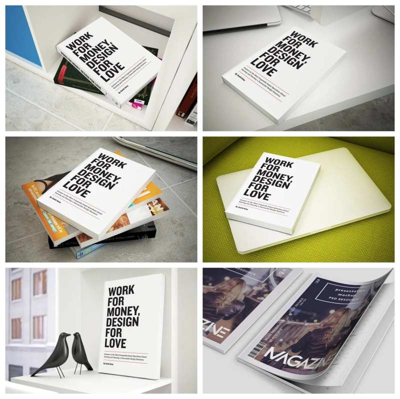 书籍课本杂志样机-采灵感-cailinggan.com