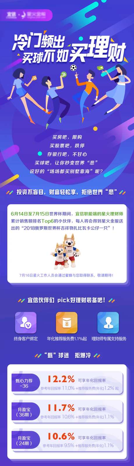 世界杯小人理财产品长图海报-采灵感-https://www.cailinggan.com/