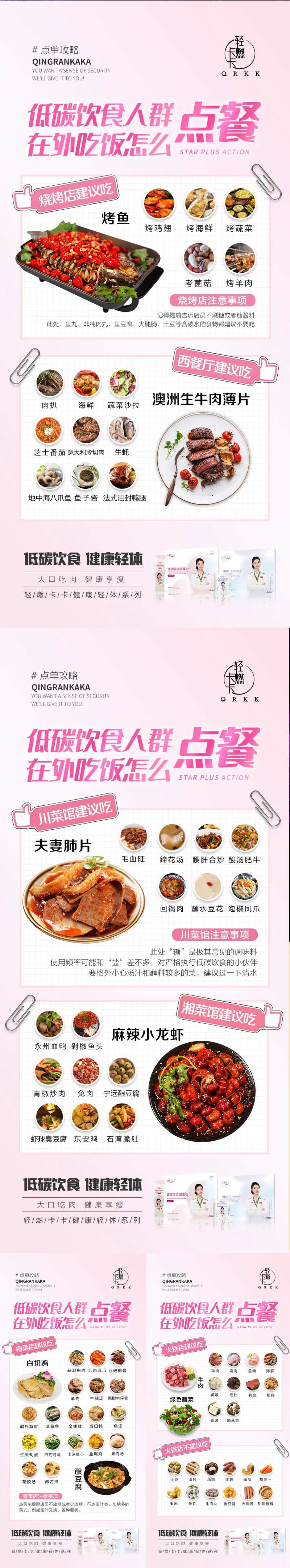 减肥人群外食点餐攻略海报-采灵感-cailinggan.com