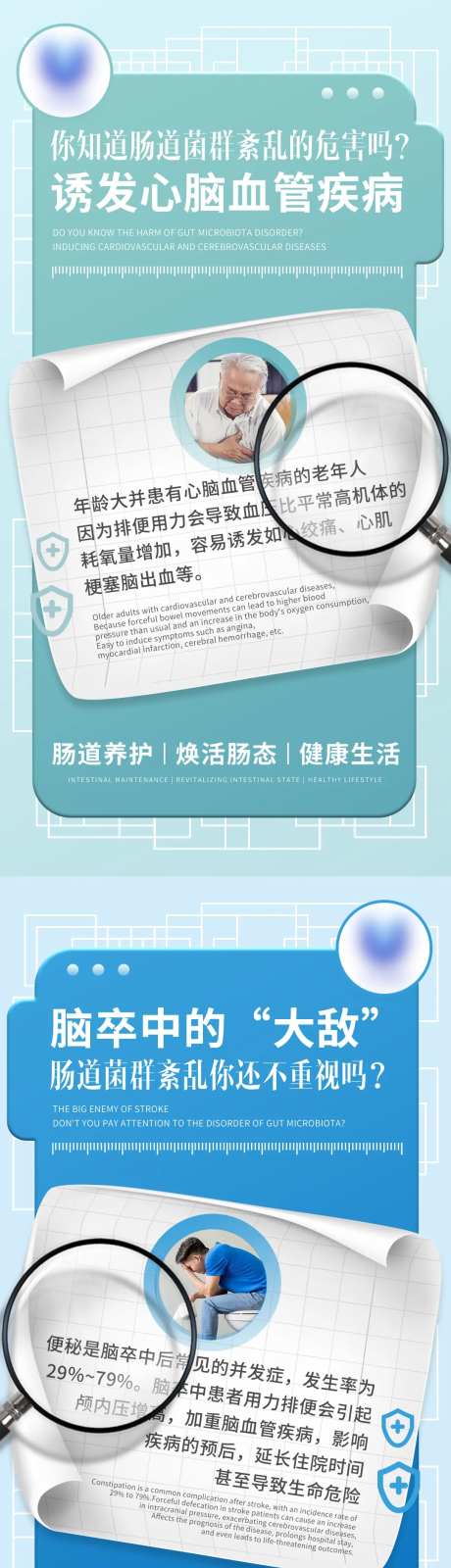 肠道菌群紊乱海报-采灵感-https://www.cailinggan.com/