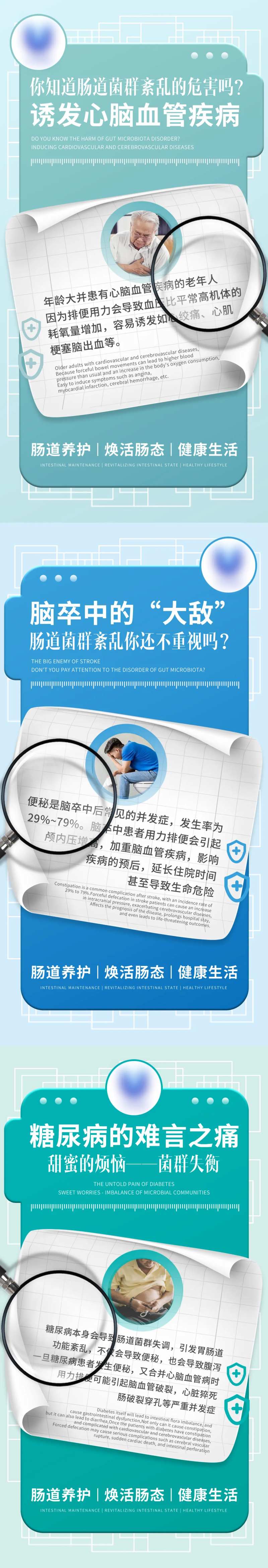 肠道菌群紊乱海报-采灵感-cailinggan.com