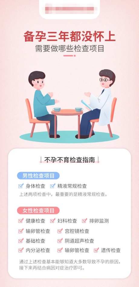 备孕三年都没怀上医疗海报-采灵感-https://www.cailinggan.com/