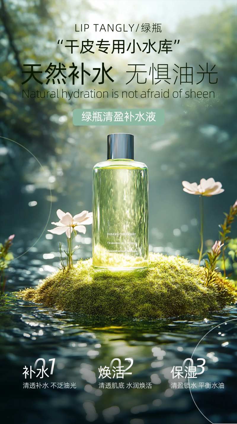补水护肤品海报-采灵感-cailinggan.com