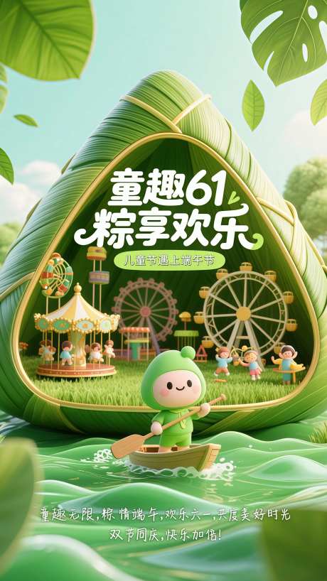 童趣61粽享欢乐-采灵感-https://www.cailinggan.com/