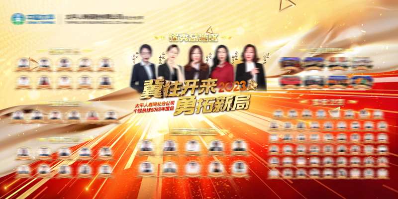 红金地产保险荣誉墙英雄榜-采灵感-cailinggan.com