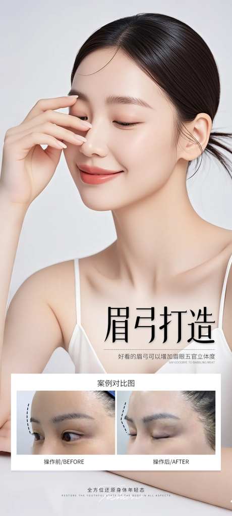 眉弓打造案例海报-采灵感-https://www.cailinggan.com/