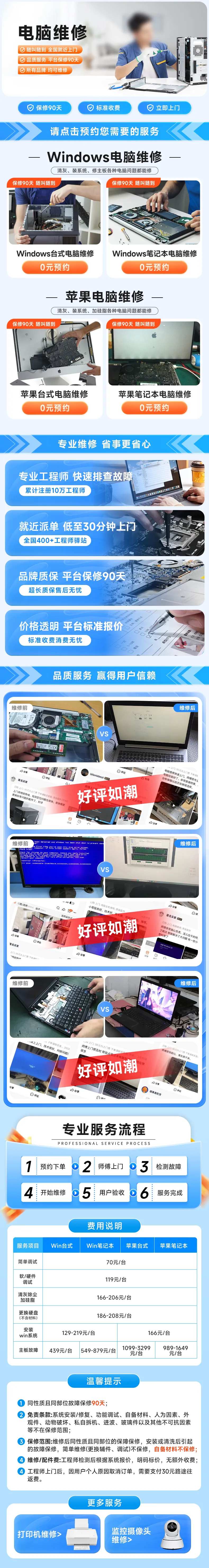 电脑维修产品长图专题设计-采灵感-cailinggan.com