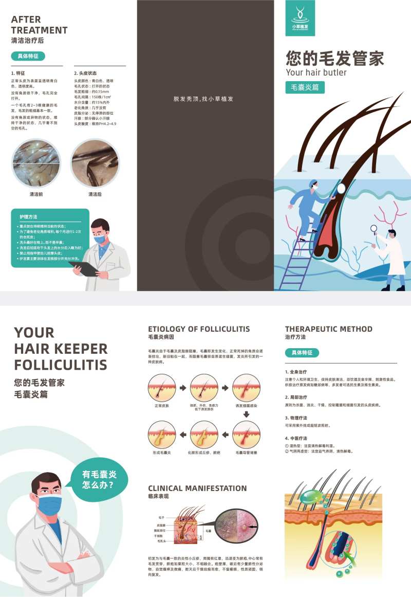 毛囊炎折页设计-采灵感-cailinggan.com