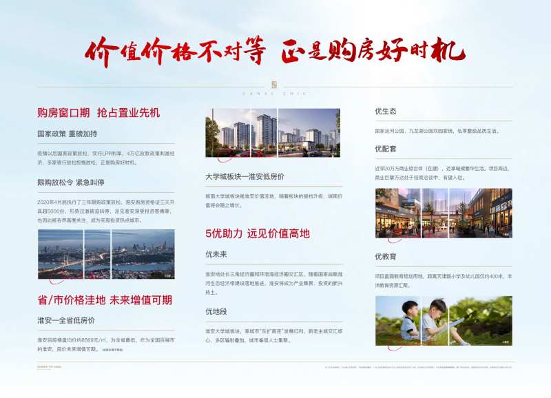 购房政策价值点背景板-采灵感-cailinggan.com