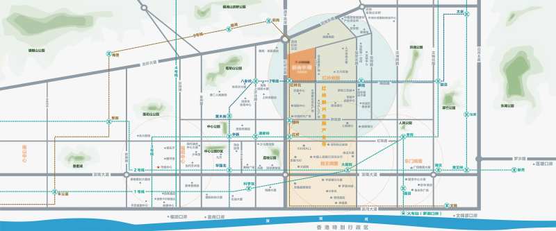 地产深圳项目区位图-采灵感-cailinggan.com