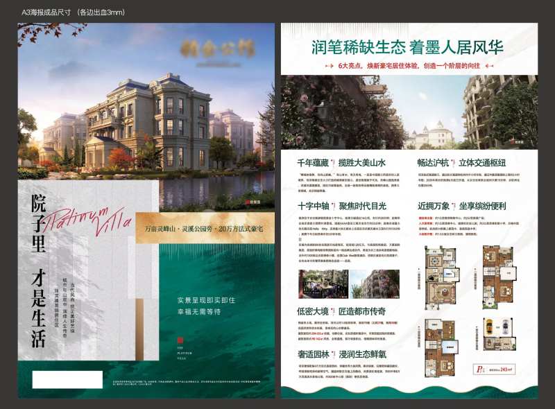 地产铂金公馆营销DM宣传单-采灵感-cailinggan.com