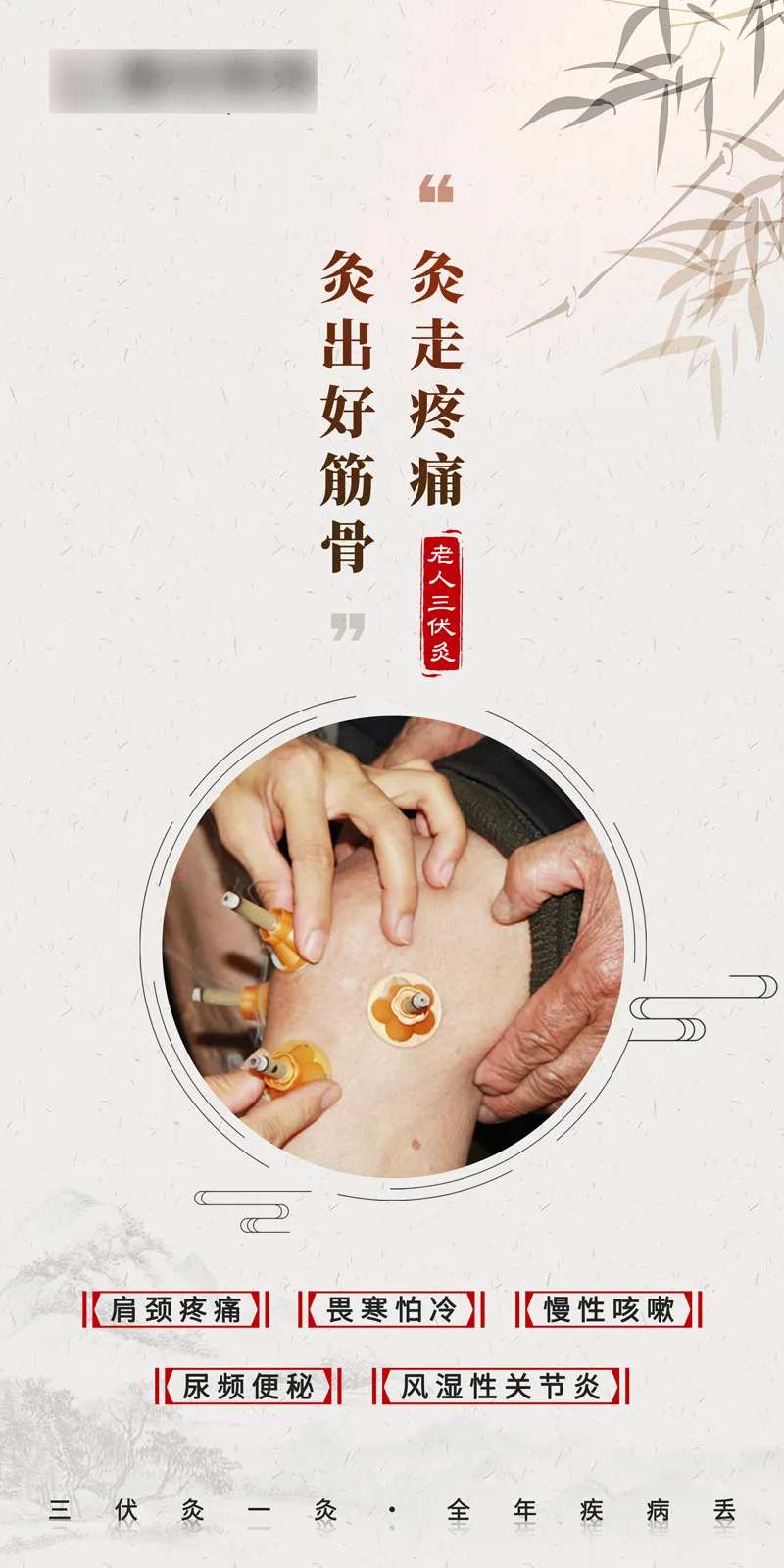 中医养生三伏灸海报-采灵感-cailinggan.com