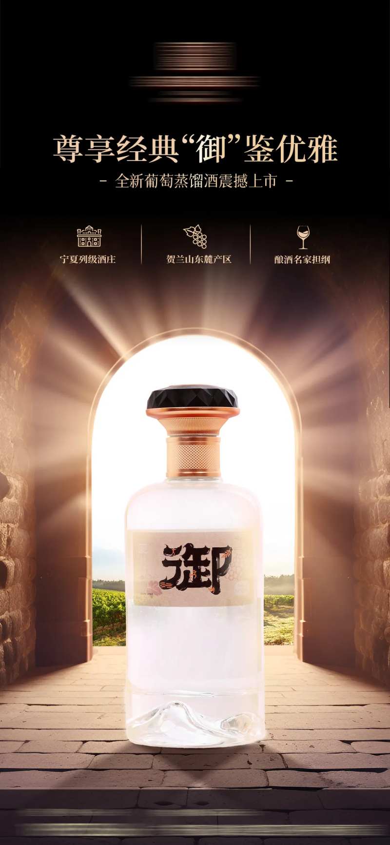白葡萄酒新品上市海报 -采灵感-cailinggan.com