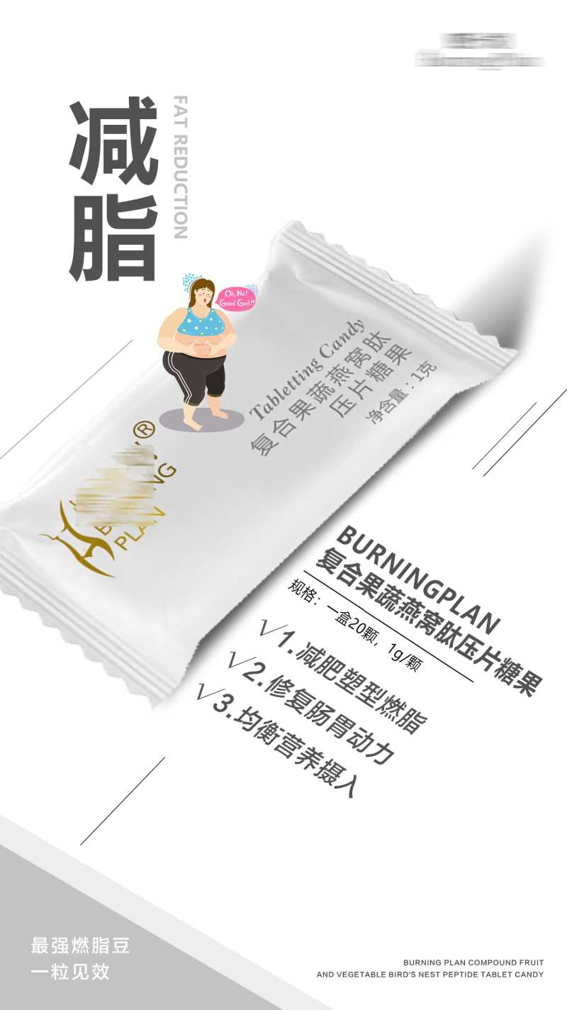 减肥产品功能介绍宣传海报-采灵感-cailinggan.com
