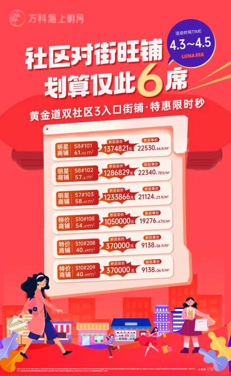 社区商铺特价房海报-采灵感-https://www.cailinggan.com/