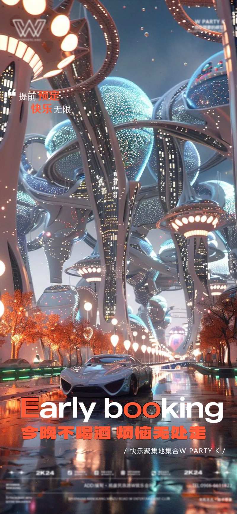 酒吧夜店科技城市邀约海报-采灵感-cailinggan.com