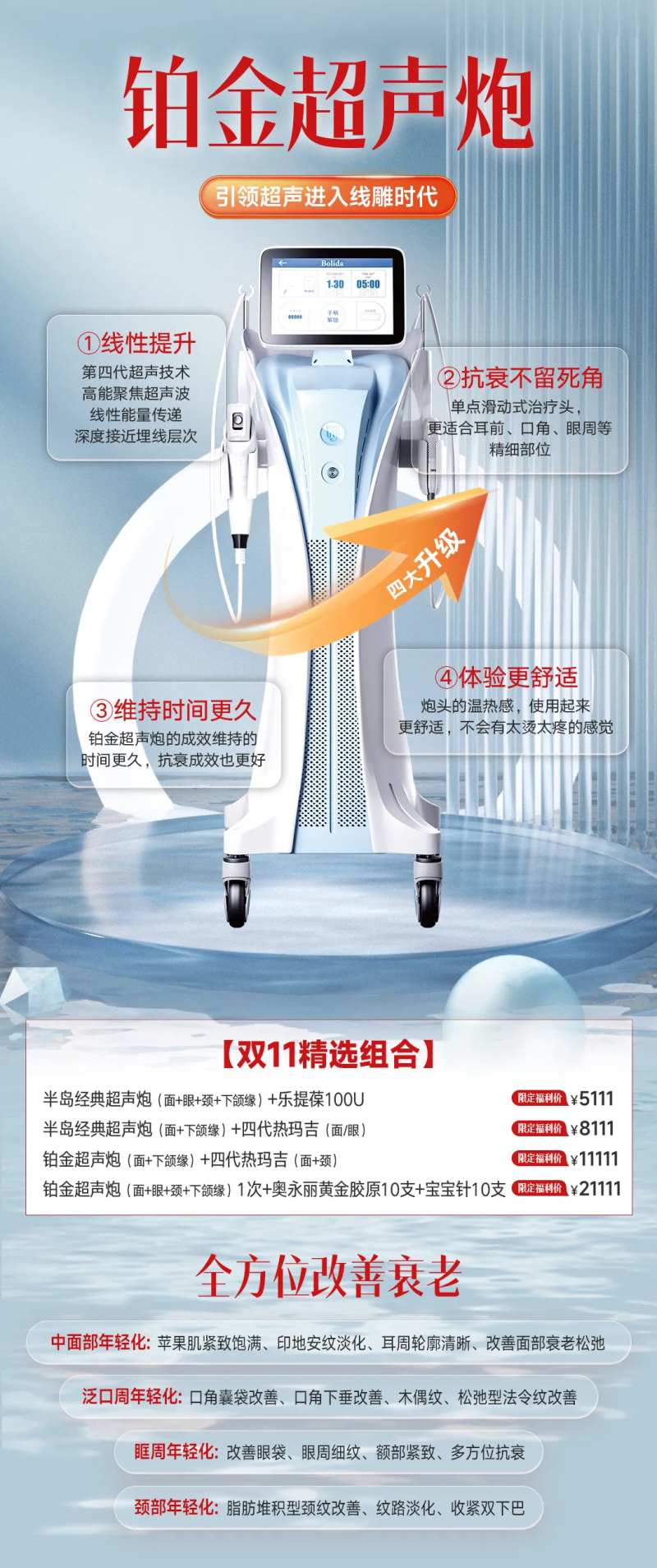 医美铂金超声炮海报-采灵感-cailinggan.com