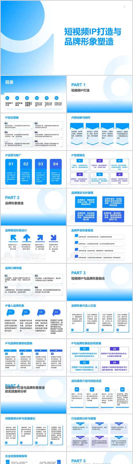 短视频IP品牌形象塑造PPT-采灵感-https://www.cailinggan.com/