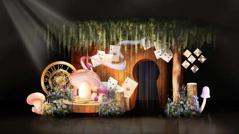 爱丽丝书屋生日宴布置-采灵感-cailinggan.com