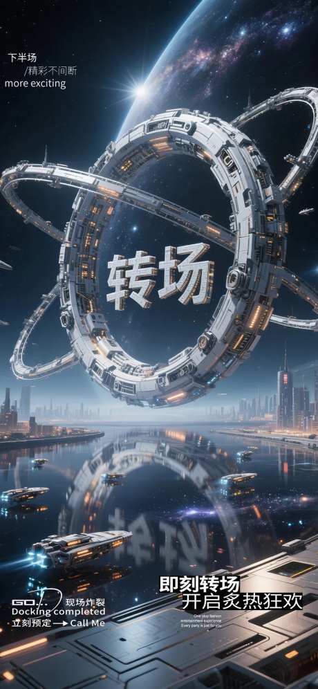 酒吧KTV预定转场星环海报-采灵感-https://www.cailinggan.com/