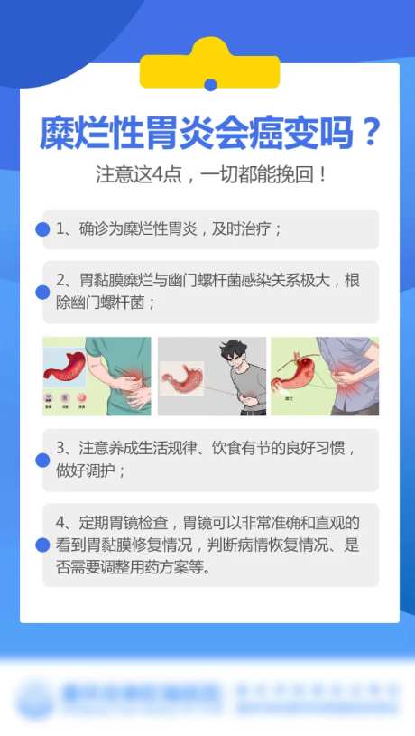 医疗糜烂性胃炎科普海报-采灵感-https://www.cailinggan.com/