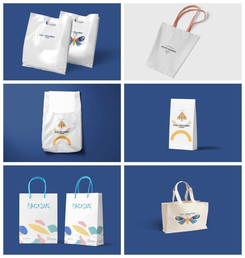 手提袋纸袋包装样机-采灵感-cailinggan.com