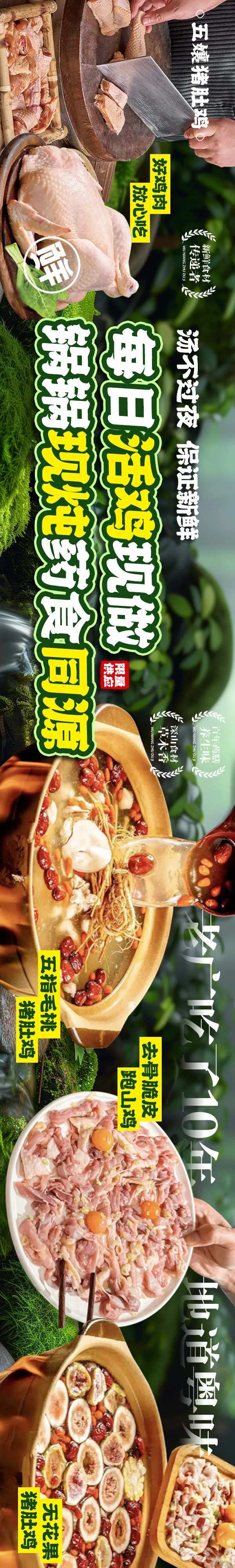 猪肚鸡五图海报-采灵感-cailinggan.com