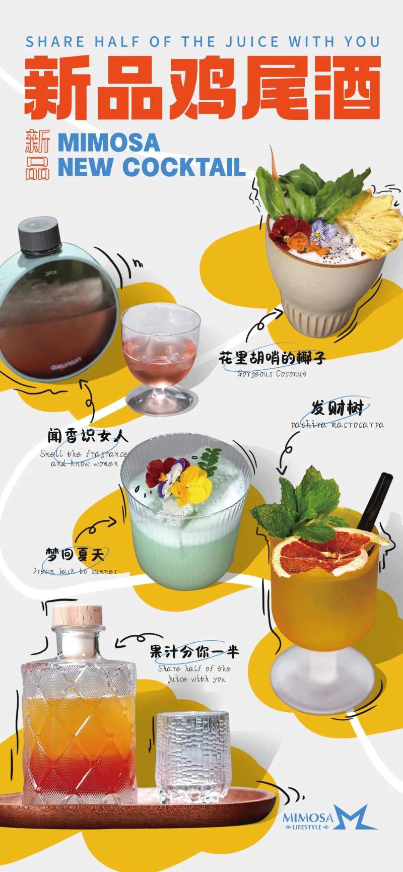 新品鸡尾酒上新海报-采灵感-cailinggan.com
