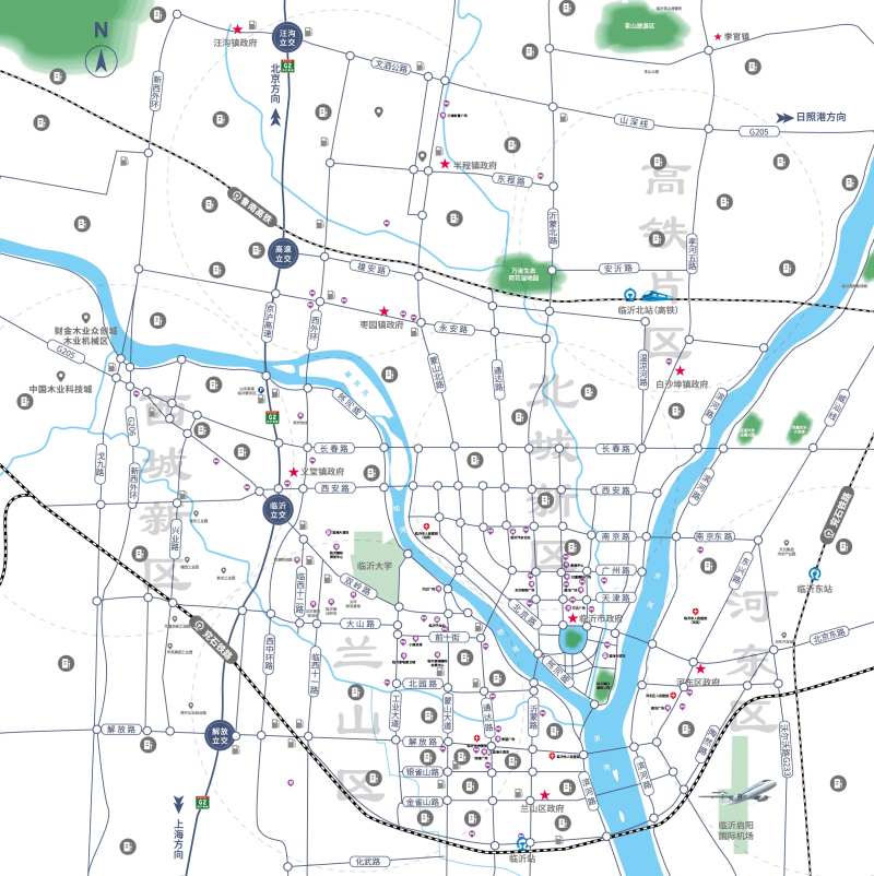 临沂区位图地图-采灵感-cailinggan.com