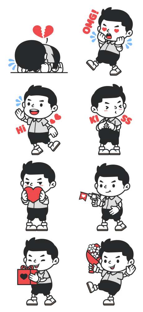 小男孩IP形象设计-采灵感-https://www.cailinggan.com/