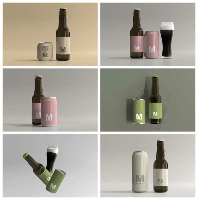 酒瓶红酒瓶子样机-采灵感-cailinggan.com