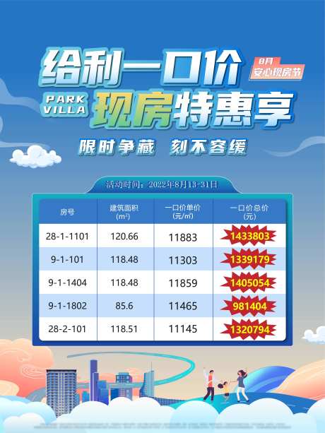 特价房活动宣传海报-采灵感-https://www.cailinggan.com/