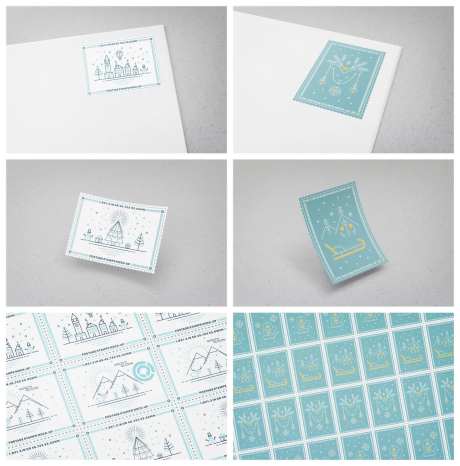 邮票样机-采灵感-https://www.cailinggan.com/