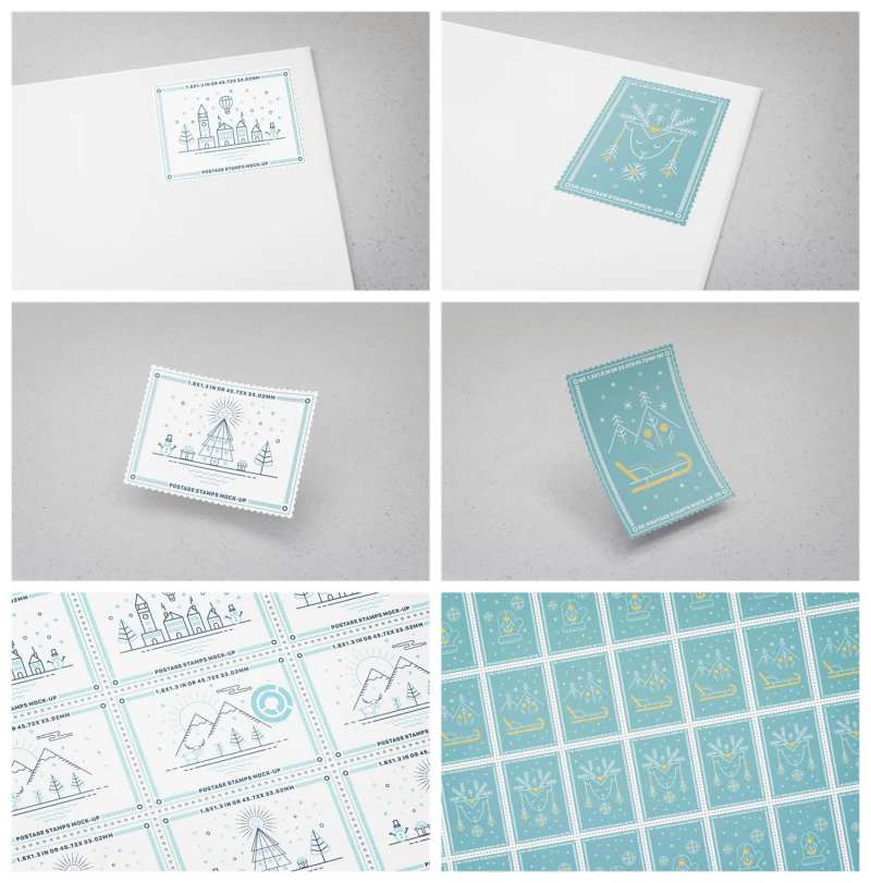 邮票样机-采灵感-cailinggan.com