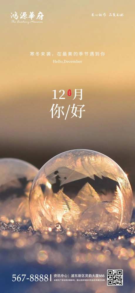 12月你好海报-采灵感-https://www.cailinggan.com/