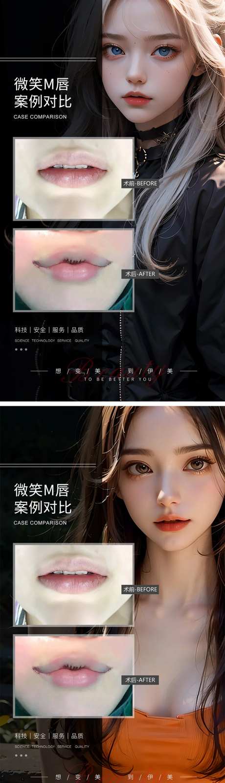 微笑M唇案例对比-采灵感-https://www.cailinggan.com/