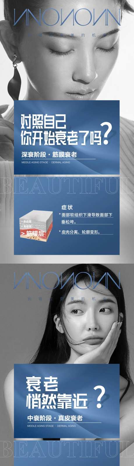 面部衰老科普海报-采灵感-https://www.cailinggan.com/