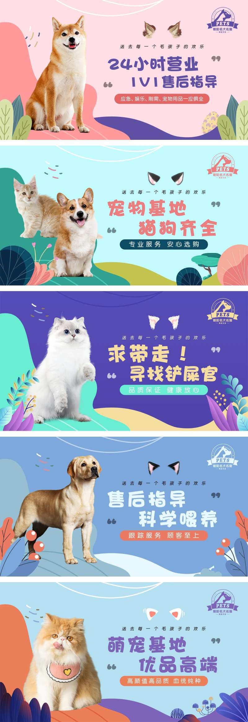 宠物店售卖电商轮播图-采灵感-cailinggan.com