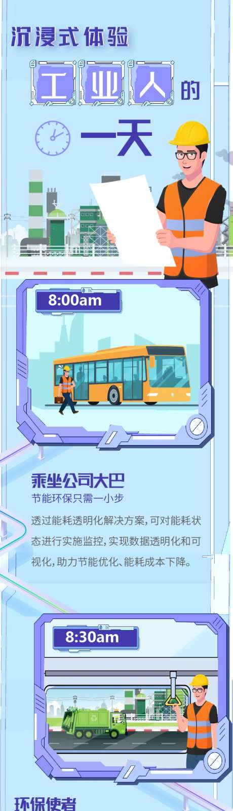 工业人的一天插画长图海报-采灵感-https://www.cailinggan.com/